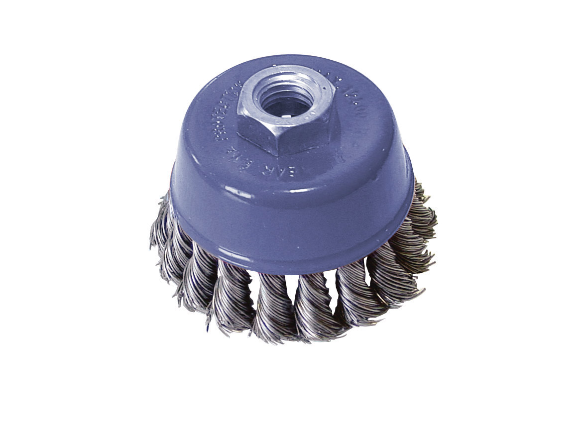 Knot wheel brush m14x2