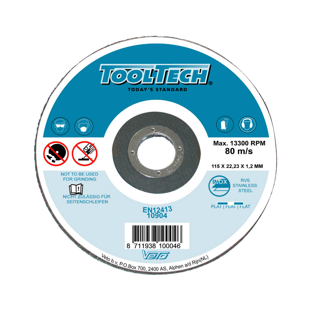 Cutting wheel 115x1.2x22 mm 10x