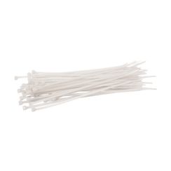 Jeu d'attache blanc 200 x 3.6 mm - 100 pièces
