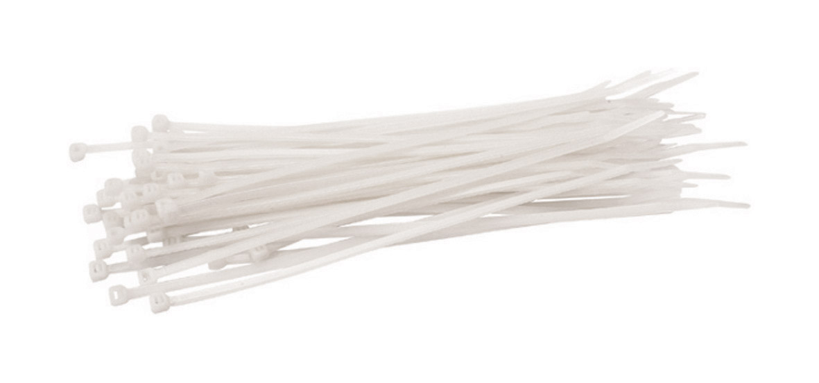 Cable ties white 370 x 4.8 mm - 100 pieces