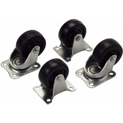 4x Gummirolle 40 mm