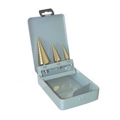 Getrapte plaatboren set 3 dlg.