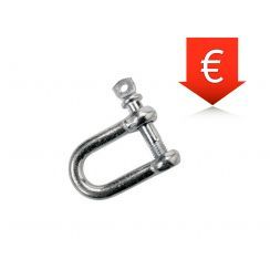 D-sluiting met borstbout M8