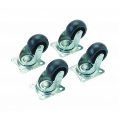 4x zwenkwiel PP 30 mm